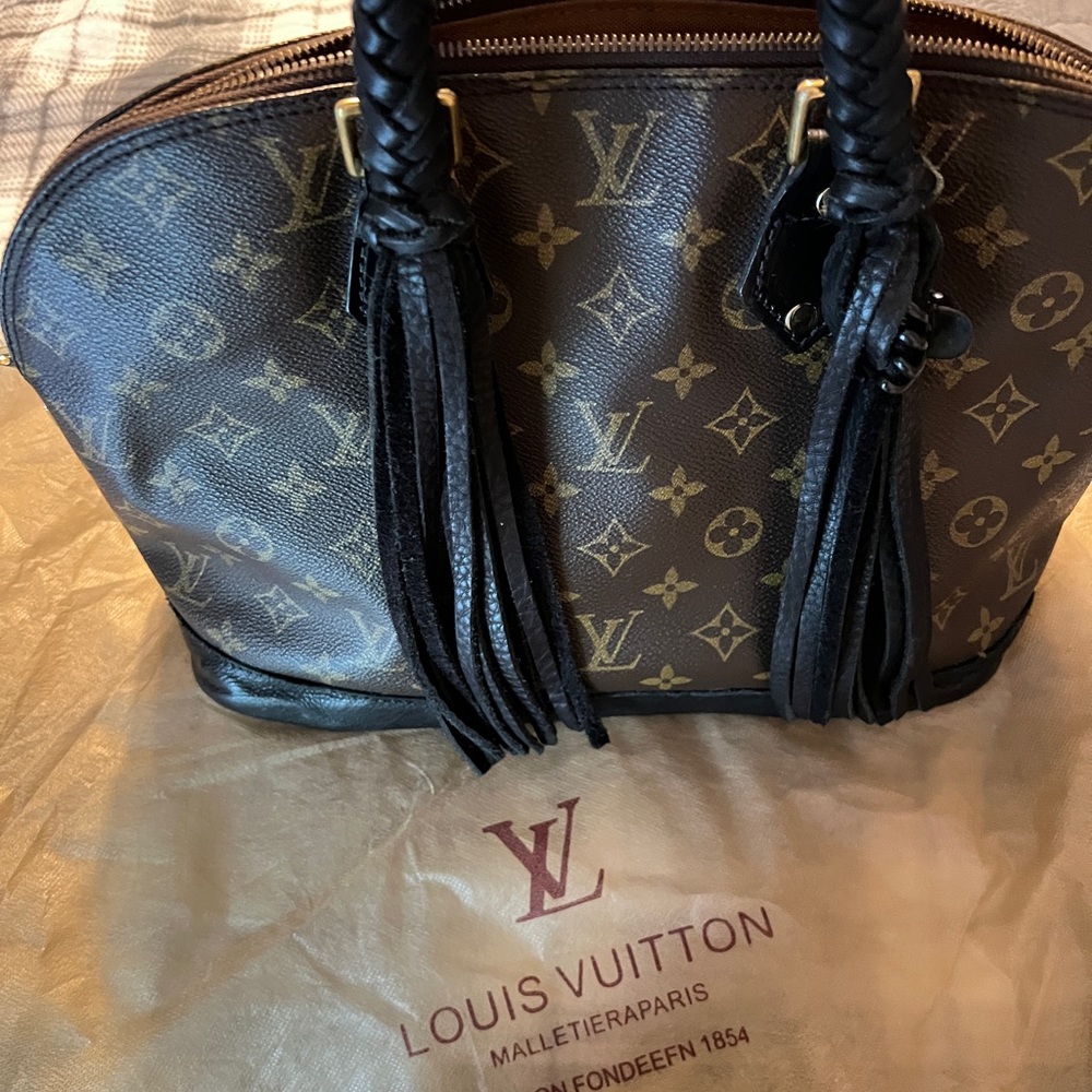 Vintage Boho LV bag. Authentic Louis revamped by vintage boho.